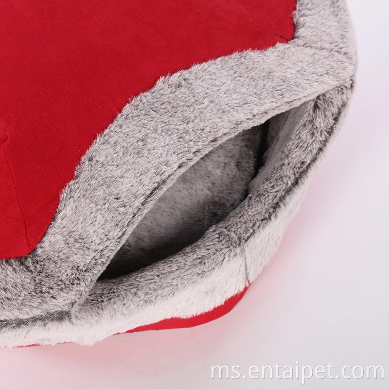 Katil Bahan Bahan Suede Jeruk Berkualiti Tinggi untuk Kucing